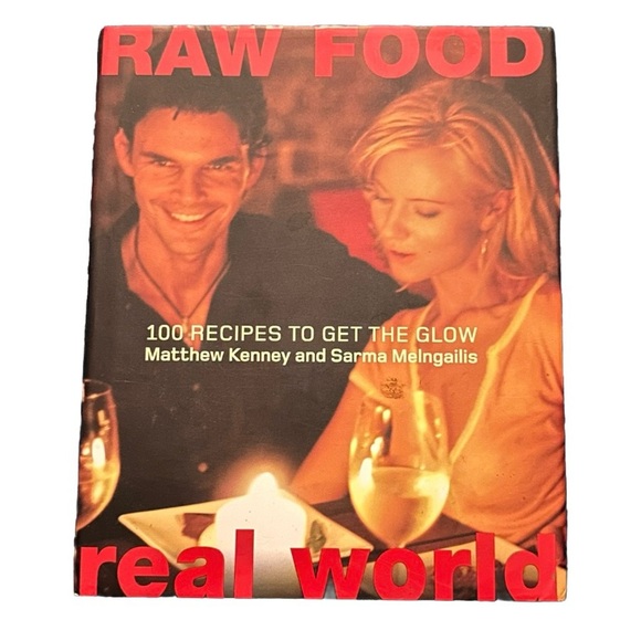 Raw Food/Real World: 100 Recipes to Get the Glow Cookbook Hardcover Book - Picture 1 of 3
